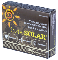 OLIMP LABS Beta-Solar kapsulės, 30 vnt.