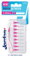 JORDAN Brush Between XS (0.4 mm) tarpdančių šepetėlis, 10 vnt.