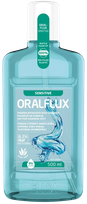 ORALFLUX Sensitive jautriems dantims burnos skalavimo skystis, 500 ml