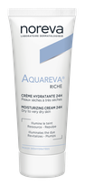 NOREVA Aquareva Rich 24h Moisturizing veido kremas, 40 ml