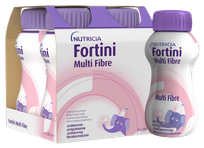 NUTRICIA Fortini Multi Fibre braškių skonio 200 ml, 4 vnt.