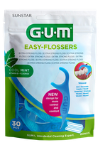 GUM Easy-Flossers Cool Mint  irigatorius, 30 vnt.