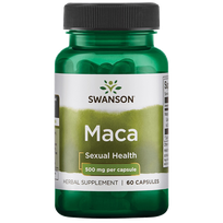 SWANSON MACA 2000 ekstraktas, fizinės ir protinės ištvermės palaikymui, kapsulės, 60 vnt.