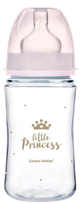 CANPOL BABIES Anti-colic PP Easy Start Royal Baby rožinis buteliukas, 240 ml