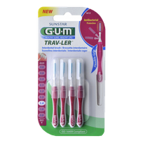 GUM Trav-Ler 1,4 mm tarpdančių šepetėlis, 6 vnt.
