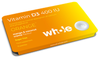 WHOLE Vitamin D3 400 IU pastilės, 15 vnt.