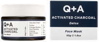 Q+A Activated Charcoal Detox veido kaukė, 50 g