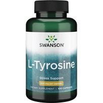 SWANSON L-Tirozinas 500 Mg, nervų sistemos veiklai, kapsulės, 100 vnt.