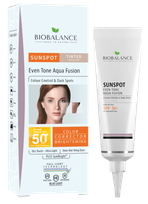 BIOBALANCE Tinted Medium Sun Spot SPF 50+ apsauginis kremas nuo saulės, 40 ml