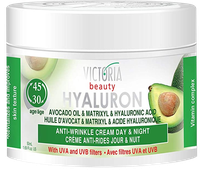 VICTORIA BEAUTY nuo raukšlių su hialurono rūgštimi veido kremas, 50 ml
