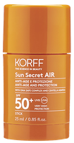 KORFF ultralengvos tekstūros AIR SPF50+ apsauginis kremas nuo saulės, 25 ml