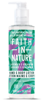 FAITH IN NATURE su levandomis ir pelargonijomis losjonas, 400 ml