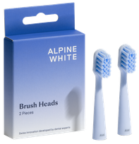 ALPINE WHITE Replacement elektrinių dantų šepetėlių galvutės, 2 vnt.