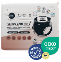 GEGE Genius Baby PNTS (12-17 kg) Junior 5 sauskelnės-kelnaitės, 36 vnt.