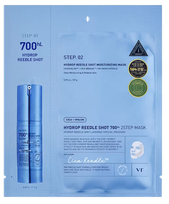 VT COSMETICS Hydrop Reedle Shot 700hL 2-Step, intensyviai drėkinanti lakštinė veido kaukė, 1 vnt.