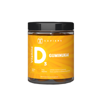 SAPIENS Vitaminas D  guminukai, 60 vnt.