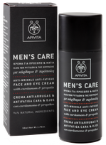APIVITA Mens Care Anti-Wrinkle, Anti-Fatigue, Face & Eye kremas, 50 ml