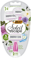 BIC Soleil Escape Rose & Magnolia vienkartiniai skustuvai, 2 vnt.