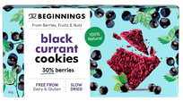 THE BEGINNINGS su juodaisias serbentais sausainiai, 80 g