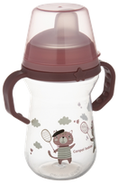 CANPOL BABIES FirstCup Bonjour Paris rausvas 6mėn+ puodeliai su rankenomis, 250 ml