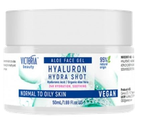 VICTORIA BEAUTY Hyaluron Hydra Shot drėkinantis normaliai ir riebiai odai veido kremas, 50 ml