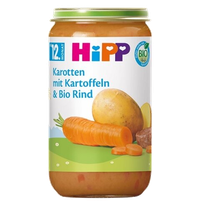 HIPP daržovės, jautiena, nuo 12 mėnesių tyrės, 250 g