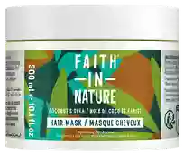 FAITH IN NATURE Coconut & Shea drėkinamoji plaukų kaukė, 300 ml