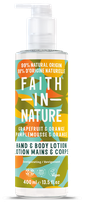 FAITH IN NATURE greipfrutų ir apelsinų losjonas, 400 ml