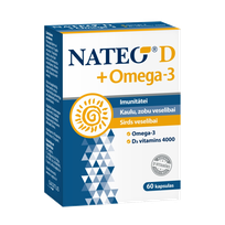NATEO D +Omega -3 imunitetui kapsulės, 60 vnt.