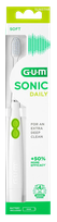 GUM Sonic Daily Power Soft baltas elektrinis dantų šepetėlis, 1 vnt.