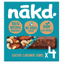 NAKD Salted Caramel 35g batonėlis, 4 vnt.