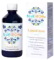 BLUEIRON skystoji geležis, mėlynių skonio skystis, 330 ml