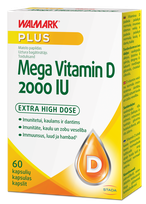 WALMARK   Mega Vitamin D 2000IU kapsulės, 60 vnt.