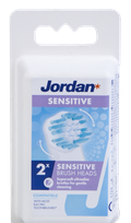 JORDAN Sensitive elektrinių dantų šepetėlių galvutės, 2 vnt.