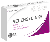 JONAX SELENAS + CINKAS tabletės, 30 vnt.