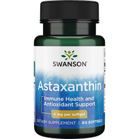 SWANSON Astaksantinas (Natūralus) 4 Mg, ląstelių apsaugai nuo oksidacinio streso, kapsulės, 60 vnt.