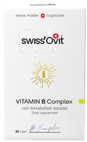 SWISS OVIT Vitamin B Complex kapsulės, 30 vnt.