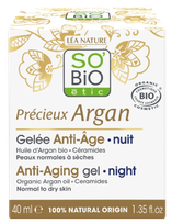 SO BIO ETIC su argano aliejumi ir keramidais naktinis veido kremas, 40 ml