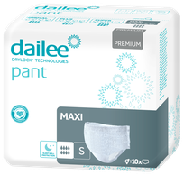 DAILEE Premium Maxi S sauskelnės-kelnaitės, 10 vnt.