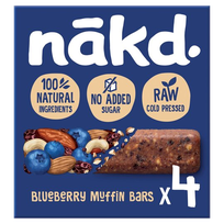 NAKD Blueberry Muffin 35g batonėlis, 4 vnt.