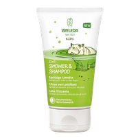 WELEDA Kids Lively Lime šampūnas ir kūno prausiklis, 150 ml