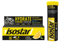 ISOSTAR Hydrate & Perform citrinos skonio šnypščiosios tabletės, 10 vnt.