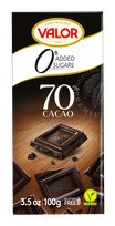 VALOR becukris juodasis 70% šokoladas, 100 g
