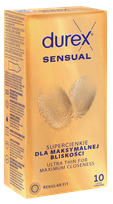 DUREX Sensual prezervatyvai, 10 vnt.