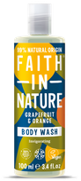 FAITH IN NATURE greipfrutų ir apelsinų dušo gelis, 100 ml