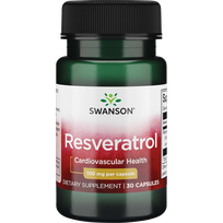SWANSON Resveratrolis 100 Mg, širdies ir kraujagyslių sistemos palaikymui,  kapsulės, 30 vnt.