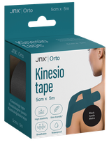 JNX ORTO 5 cm x 5 m (black) kineziologinė juosta, 1 vnt.