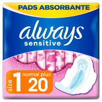 ALWAYS  Sensitive Normal Plus higieniniai paketai, 20 vnt.