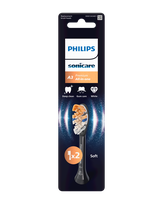 PHILIPS Sonicare Prem.All-in-One (juodas) elektrinių dantų šepetėlių galvutės, 2 vnt.