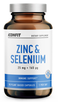 ICONFIT Zinc + Selenium kapsulės, 90 vnt.